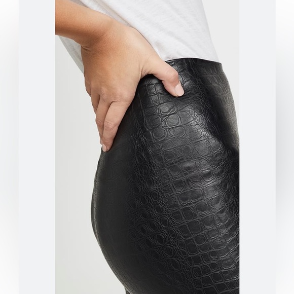 Commando Faux Leather Croc Leggings - Picture 3 of 4